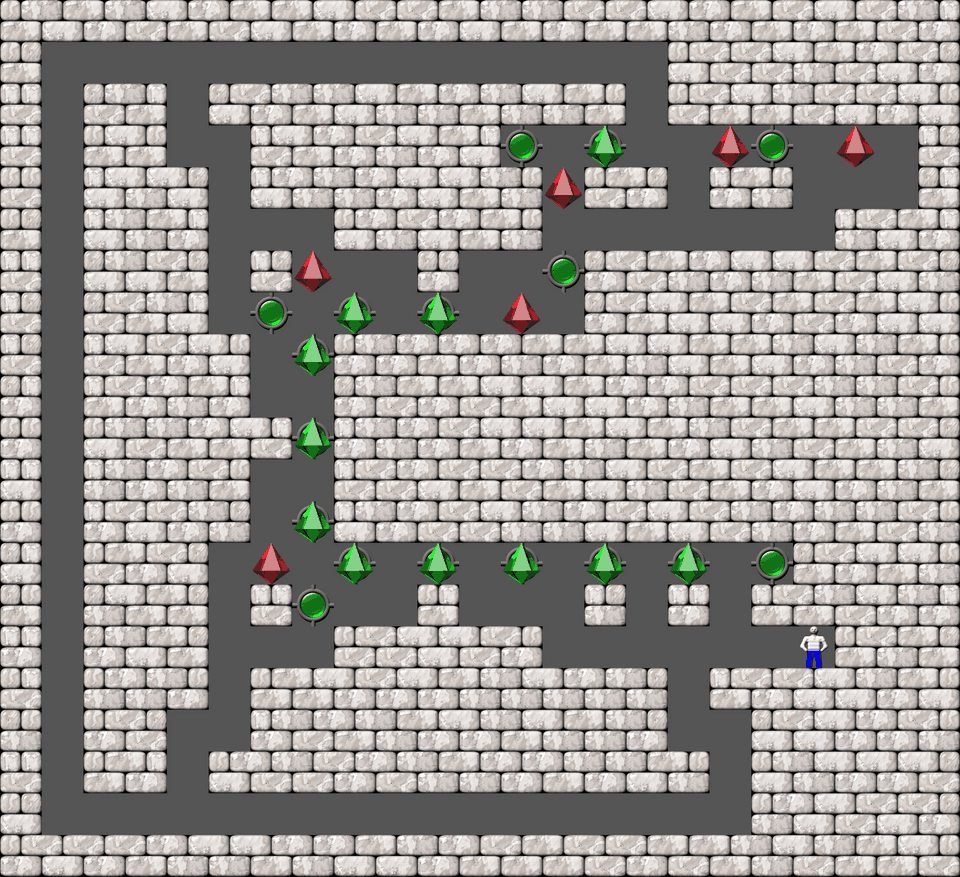 Sokoban Bugs550 collection level 171